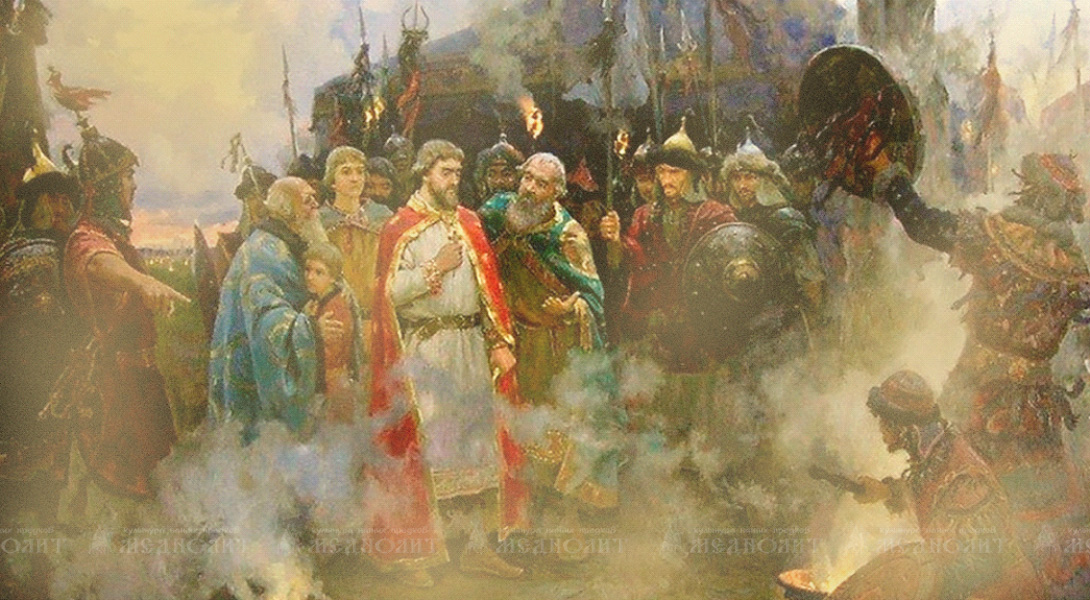 монгольский хан принимает русских послов